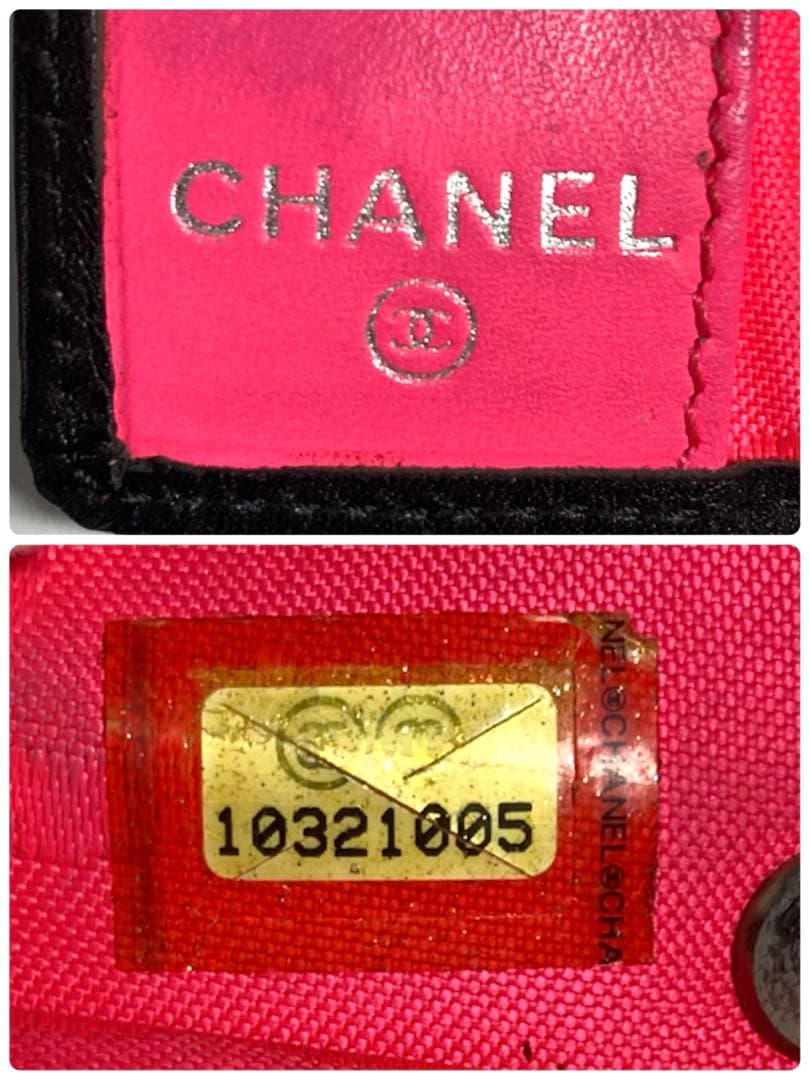 CHANEL シャネル　カンボンライン　レザー　6連キーケース ブラック