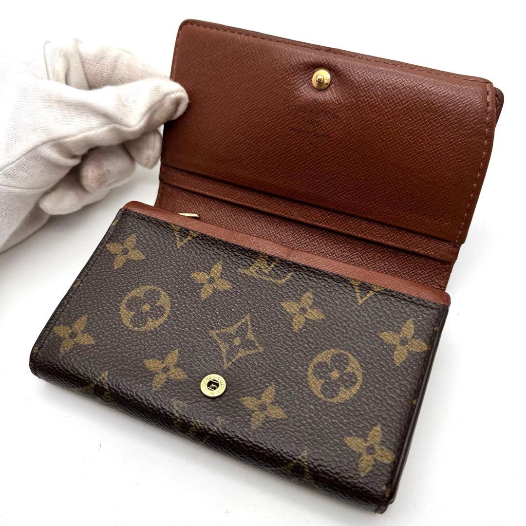 【新型・美品】ルイヴィトン　モノグラム　ポルトモネ・ビエ・トレゾール　折り財布