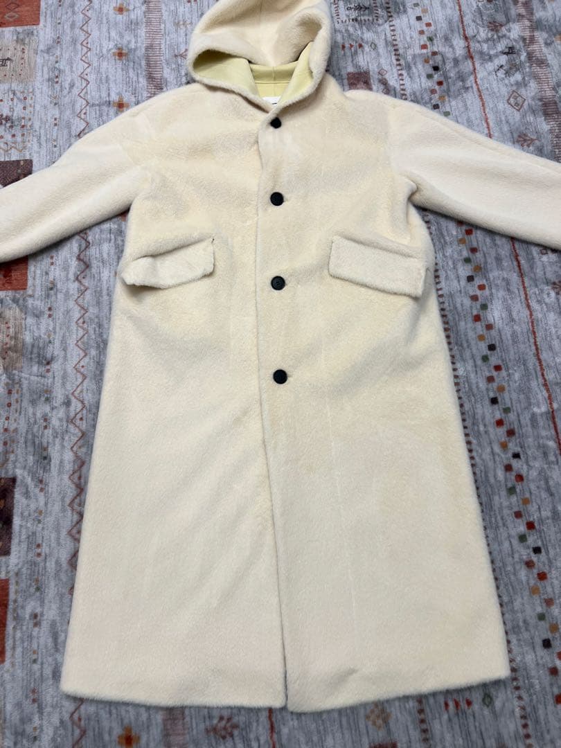 フェイクファーロングフードコート