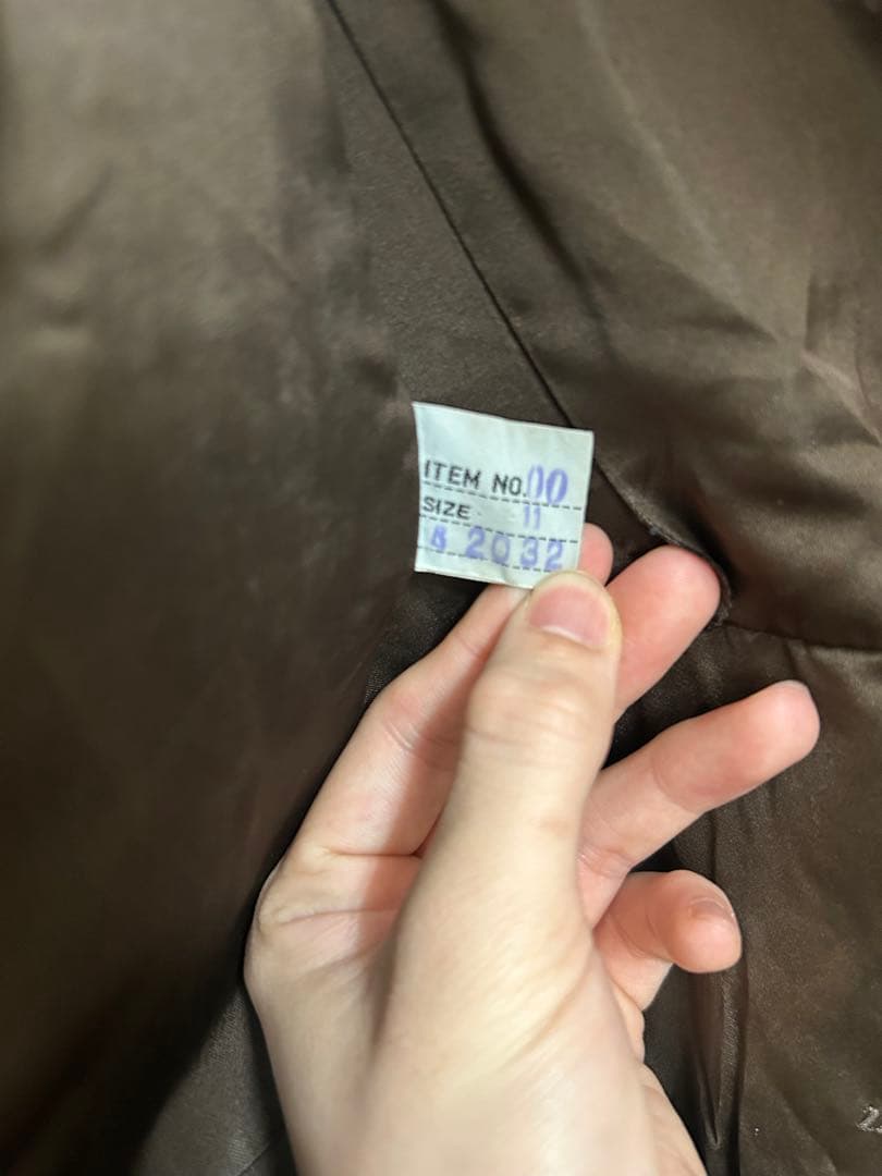 ST-315 Revillon フォックス毛皮ロングコート 全長約110cm