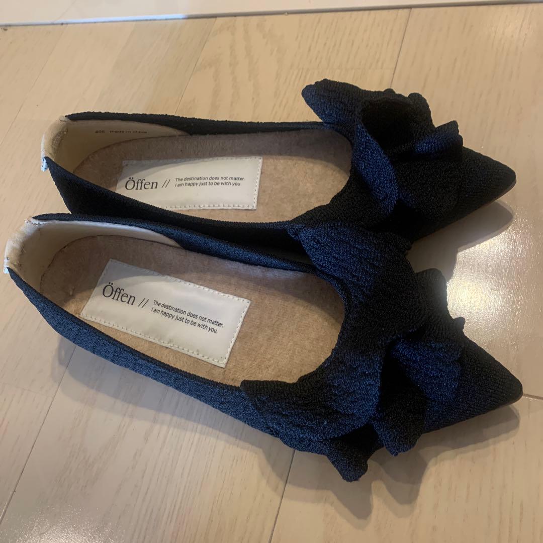 Offen pointed FRIN BLACK ブラック 黒 37