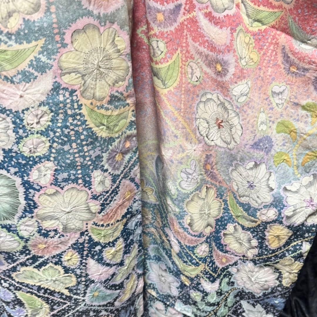 美品　辻ヶ花　辻が花　銀通し　花絞り　ぼかし　逸品　フルセット　振袖　振り袖