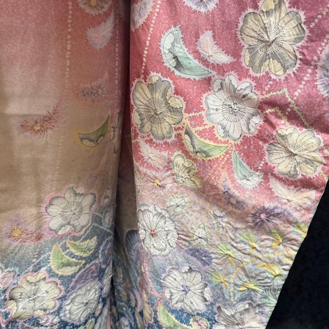 美品　辻ヶ花　辻が花　銀通し　花絞り　ぼかし　逸品　フルセット　振袖　振り袖