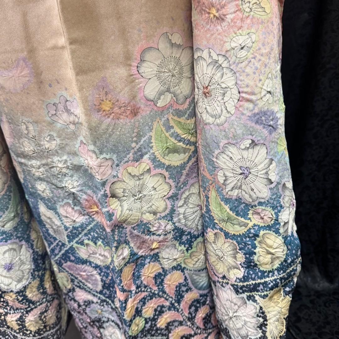 美品　辻ヶ花　辻が花　銀通し　花絞り　ぼかし　逸品　フルセット　振袖　振り袖