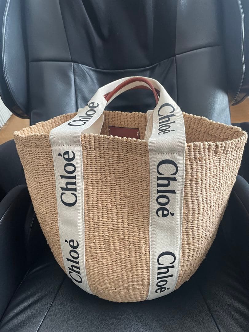 値下げします❣️超美品Chloé (クロエ)カゴトートバッグ