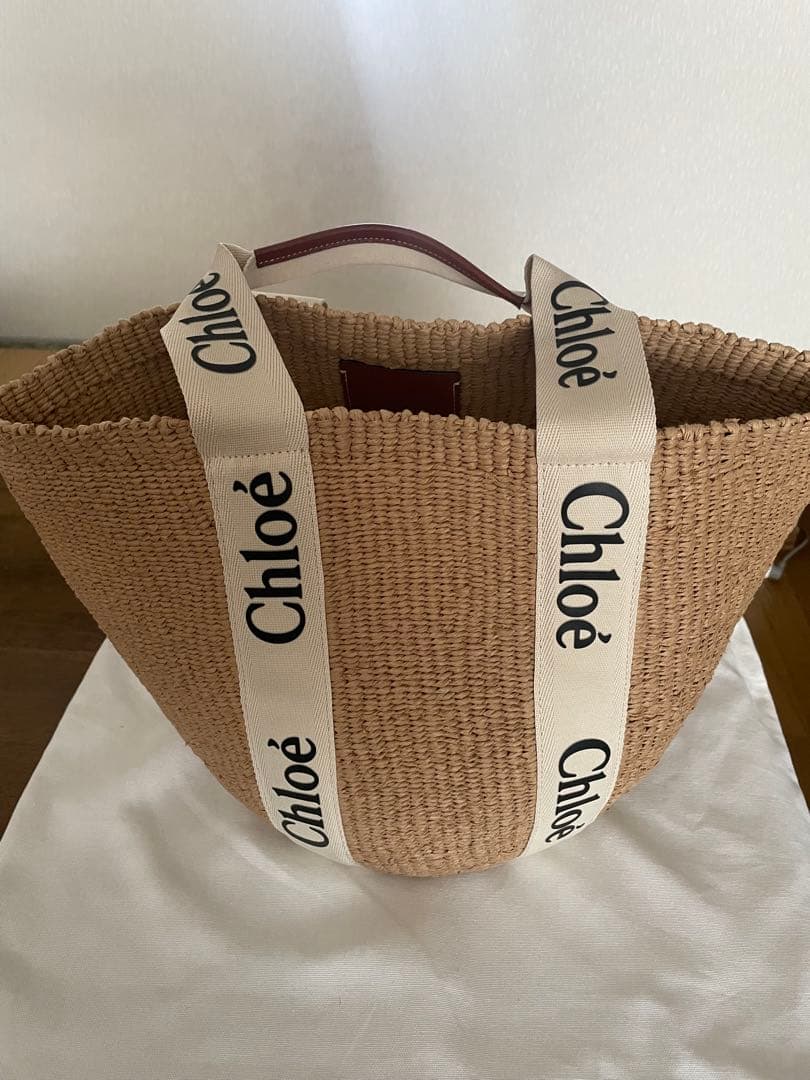 値下げします❣️超美品Chloé (クロエ)カゴトートバッグ