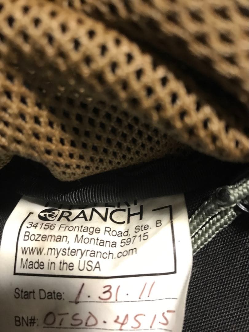 ミステリーランチ アウトサイダー 初期モデル mystery ranch