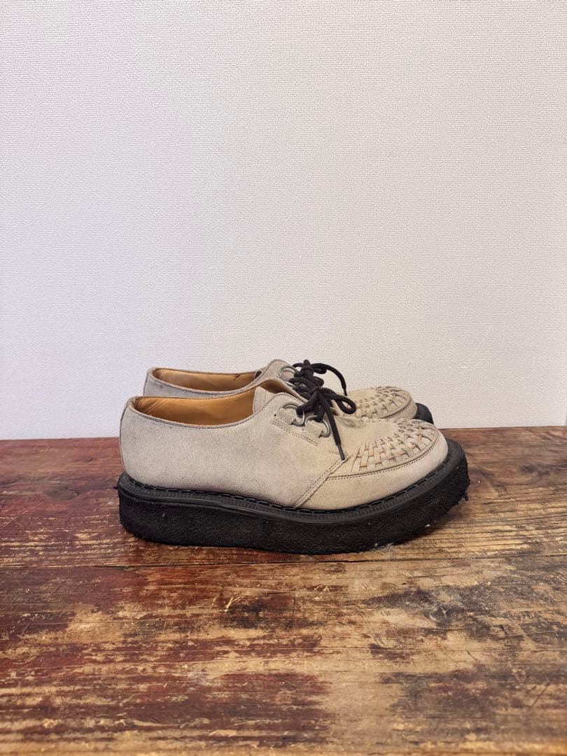 E COX ジョージコックス ベージュ 3588 Size9