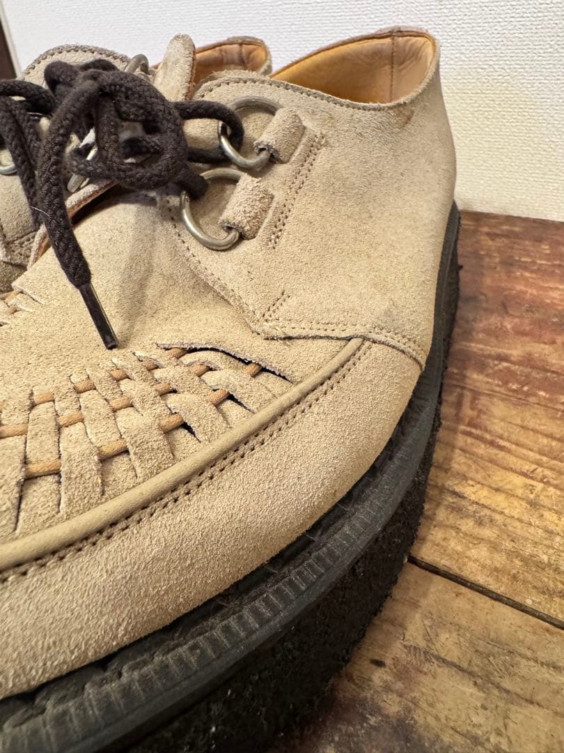 E COX ジョージコックス ベージュ 3588 Size9