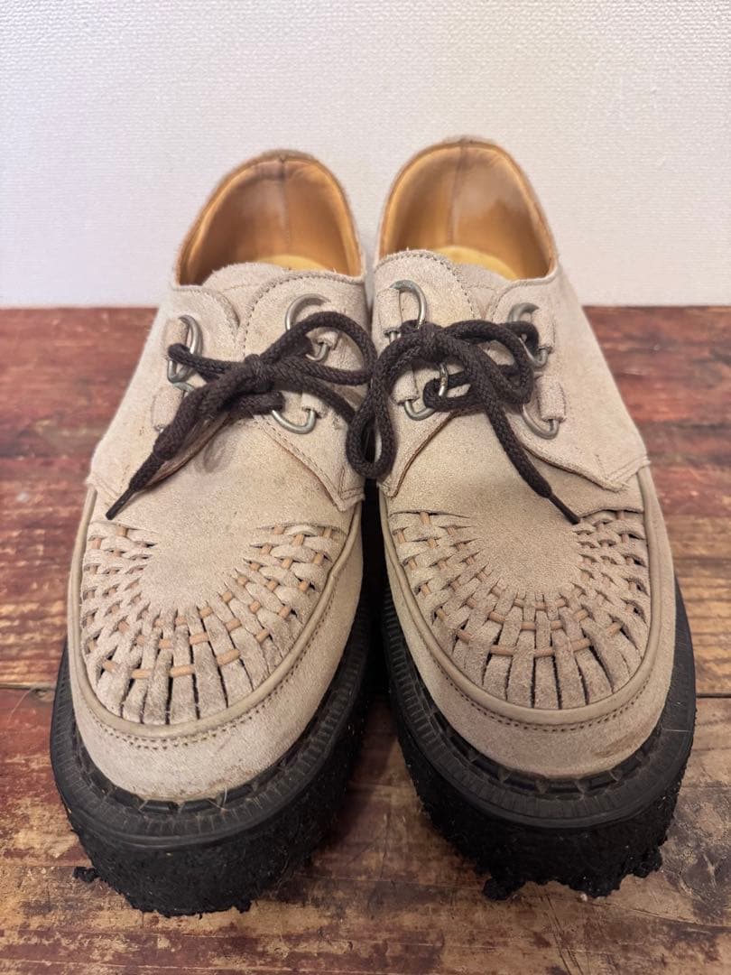 E COX ジョージコックス ベージュ 3588 Size9