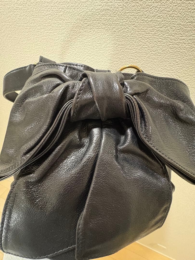 イブサンローラン YSL リボンショルダーバッグ