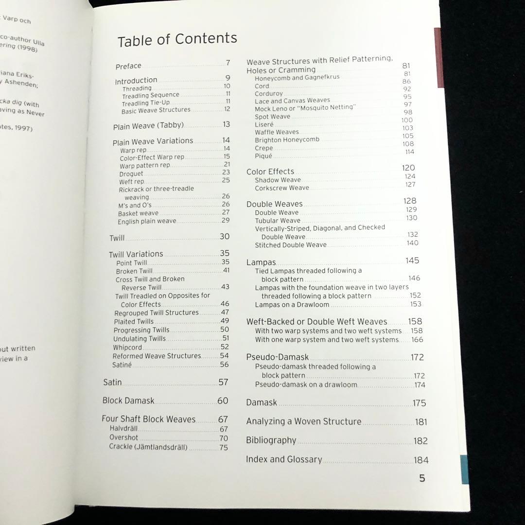 【絶版】スウェーデン織 組織図集「Warp and Weft」