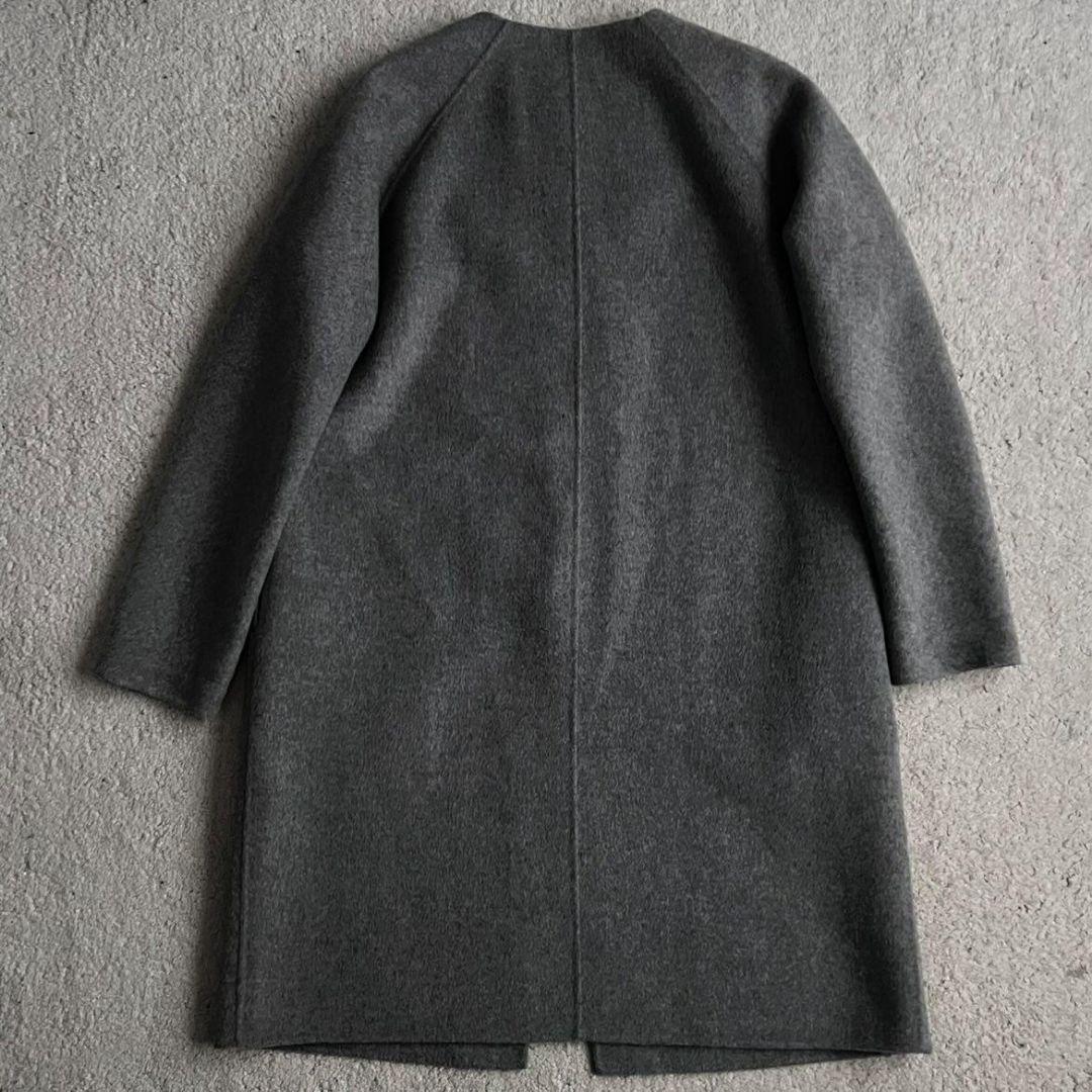✨極美品✨現行品 セオリー カシミヤ リバーコート ダブルフェイス ノーカラー