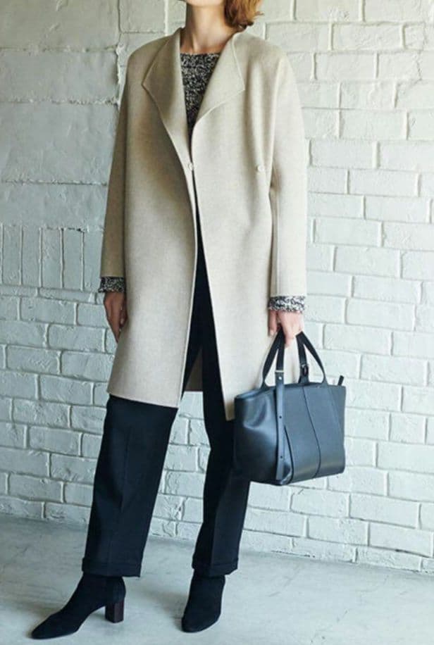 ✨極美品✨現行品 セオリー カシミヤ リバーコート ダブルフェイス ノーカラー