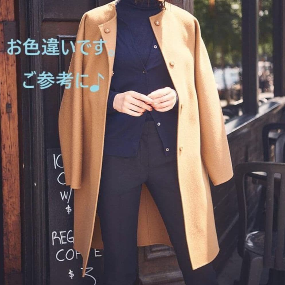 ✨極美品✨現行品 セオリー カシミヤ リバーコート ダブルフェイス ノーカラー