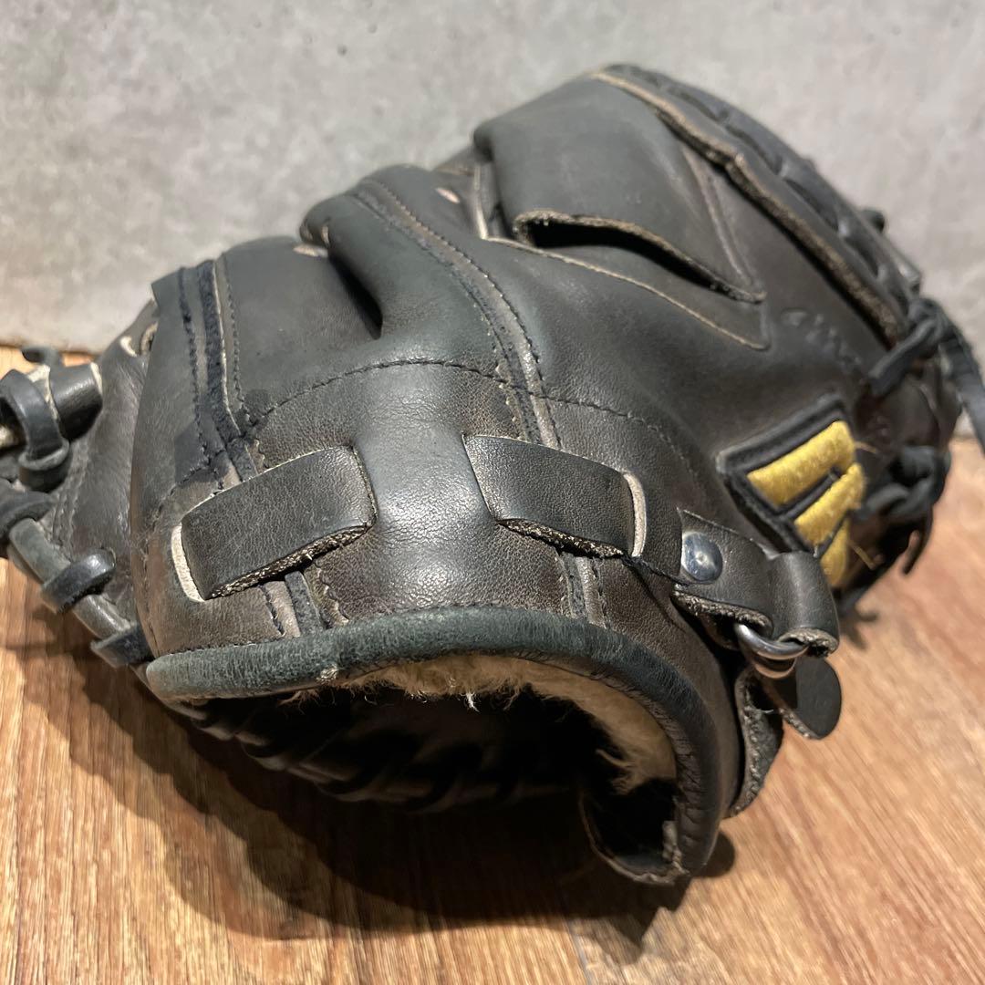 ミズノプロ 旧ロゴ 軟式用 キャッチャーミット ブラック
