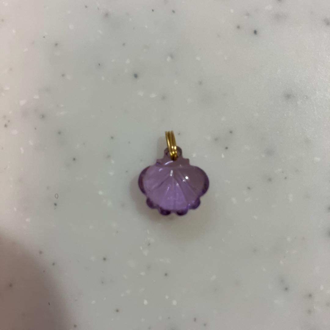 マリーエレーヌドゥタイヤック　シェルペンダント　アメジスト