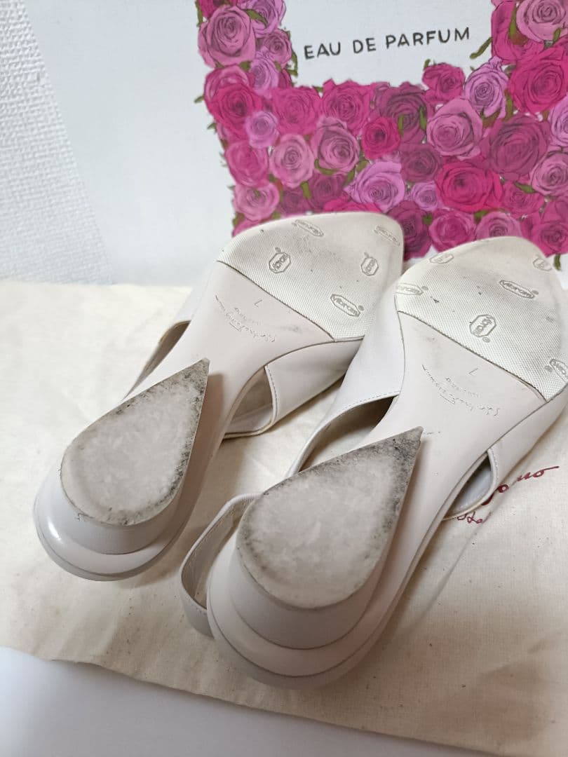 値下げ!!Ferragamo★VIVA リボンフラットパンプス7D 24.5cm