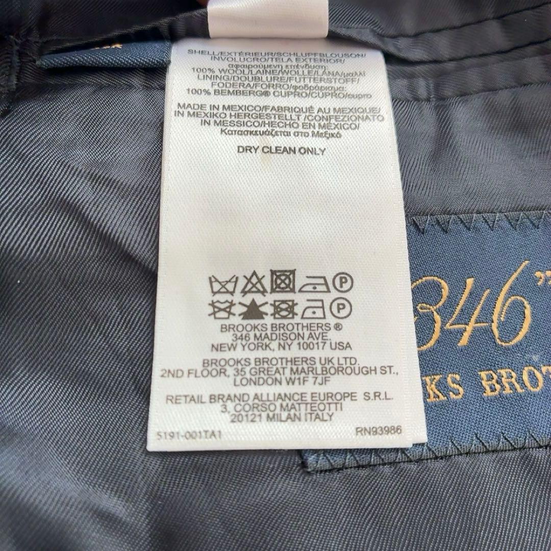 Brooks Brothers346 【39R】ネイビー テーラードジャケット