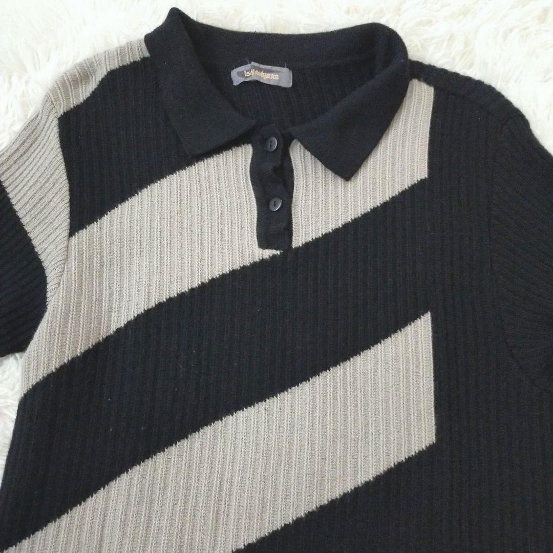 ISSEY MIYAKE イッセイミヤケ 長袖 チュニック ブラック×グレー