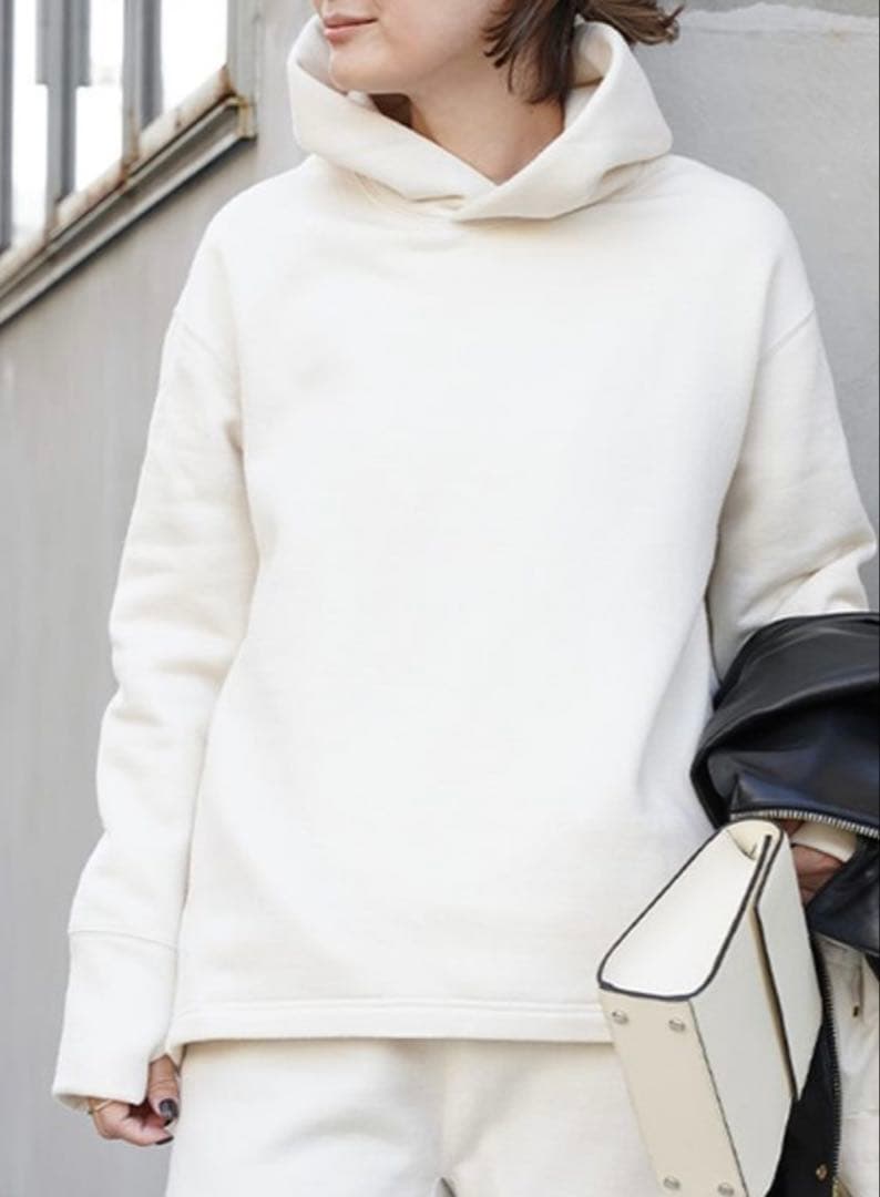 新品匿名ドゥーズィエムクラスPrime wool FLEECE PULLOVR白