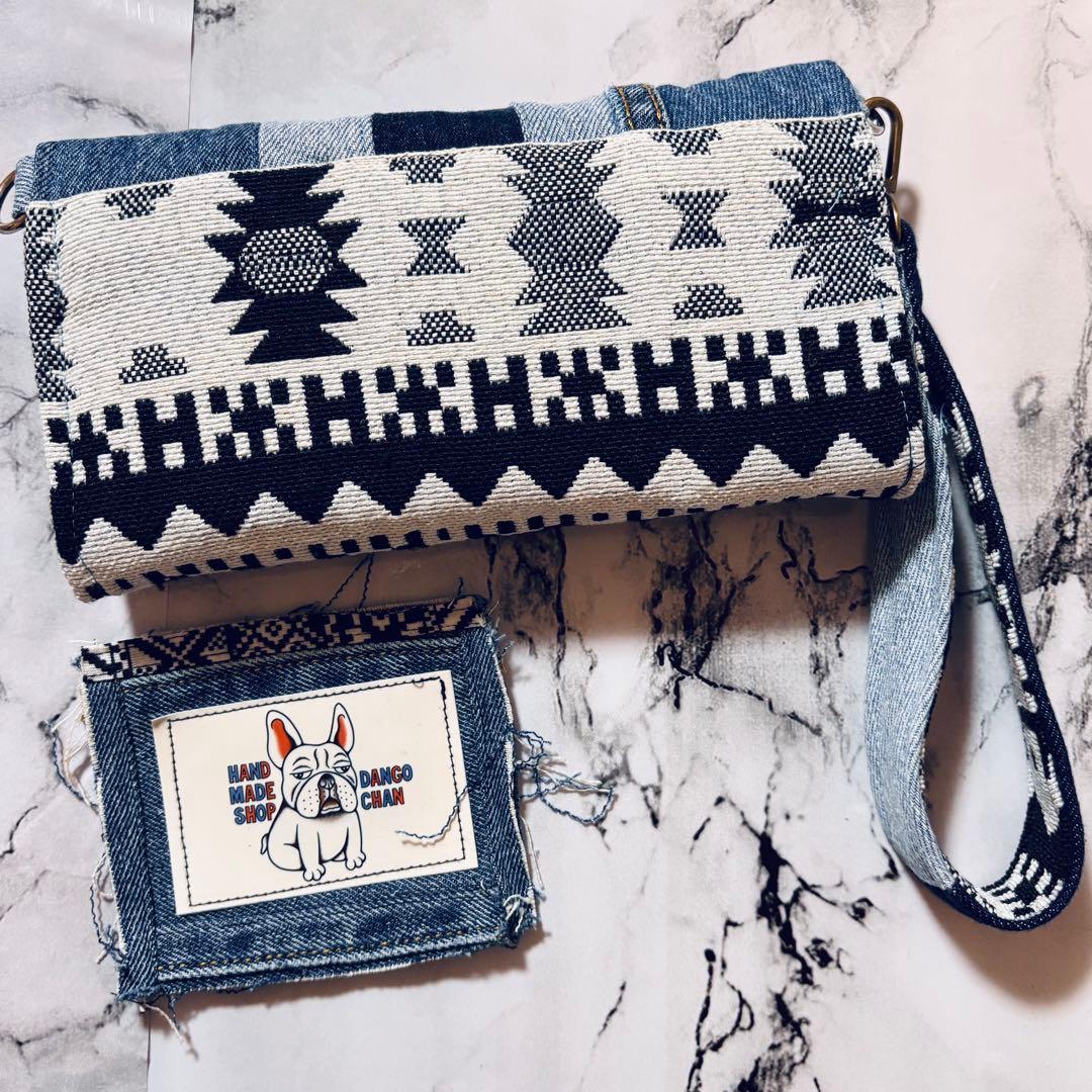 デニムリメイク　財布　一点物