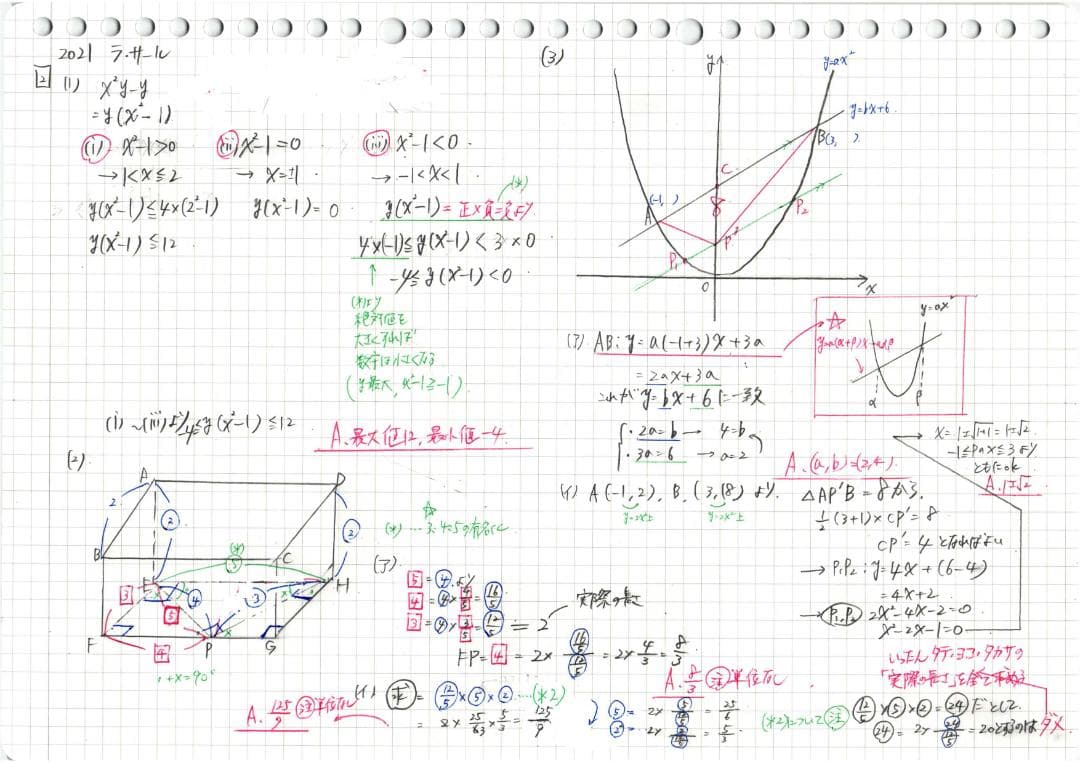 今だけ3割引塾講師オリジナル数学解説 ラサール 高校入試 過去問 2008-25