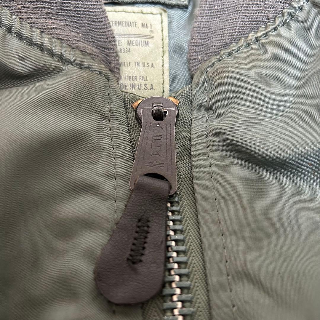 アルファインダストリーズ usa製 MA-1 グランドクルー フライトジャケット
