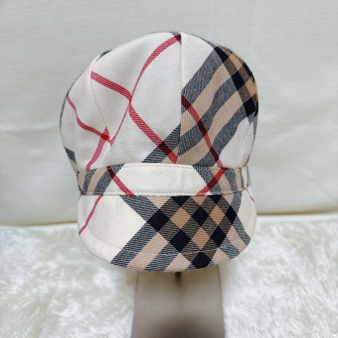 BURBERRY　バーバリーブルーレーベル　メガチェックキャスケット帽子