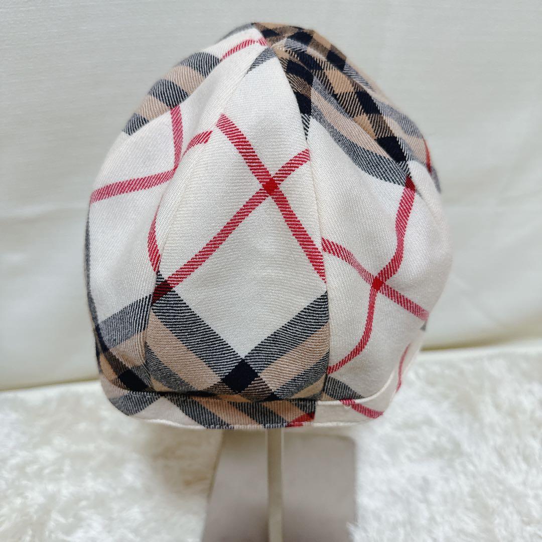 BURBERRY　バーバリーブルーレーベル　メガチェックキャスケット帽子