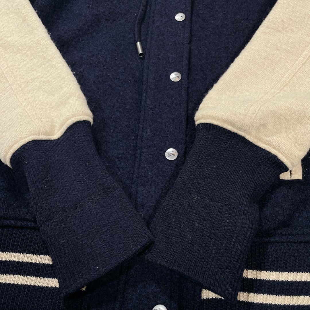 希少✨　バーバリーブルーレーベル　スタジャン　フード　チェック　ホースロゴ　M