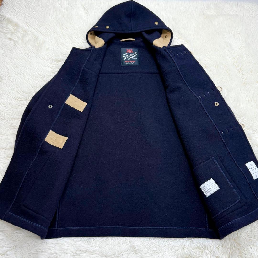 Gloverall ダッフルコート メンズ 38サイズ ネイビー 木製トグル
