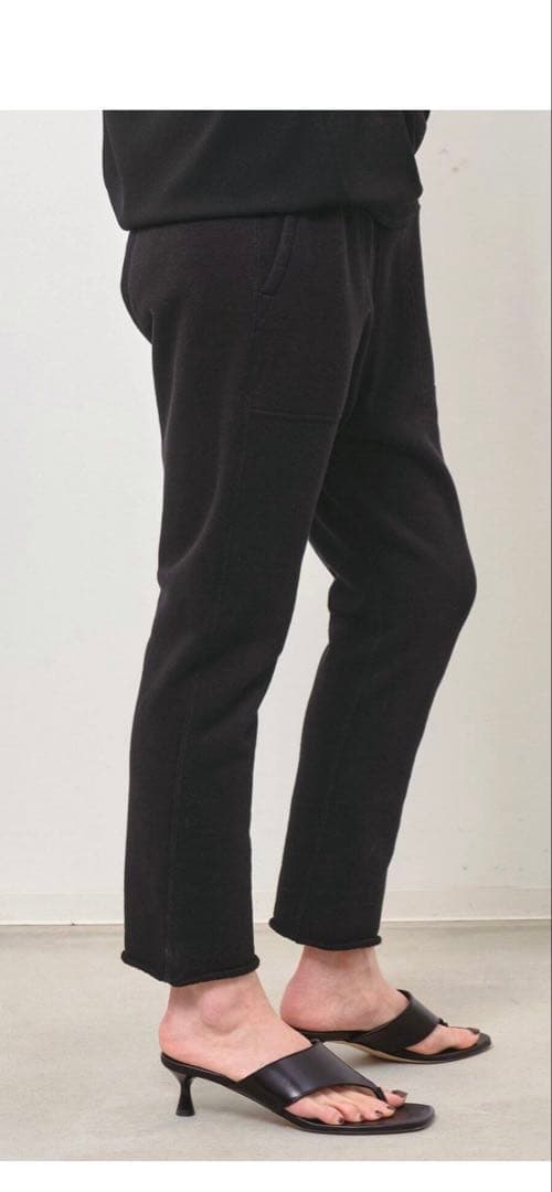 美品⭐︎L'Appartement サルエルスウェットパンツ ブラック 36