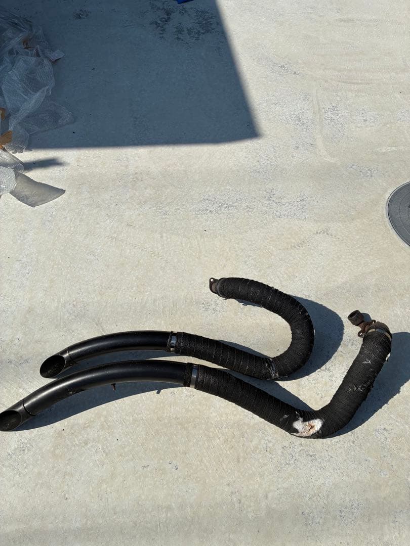 ドラッグスター 400 スラッシュカットマフラー