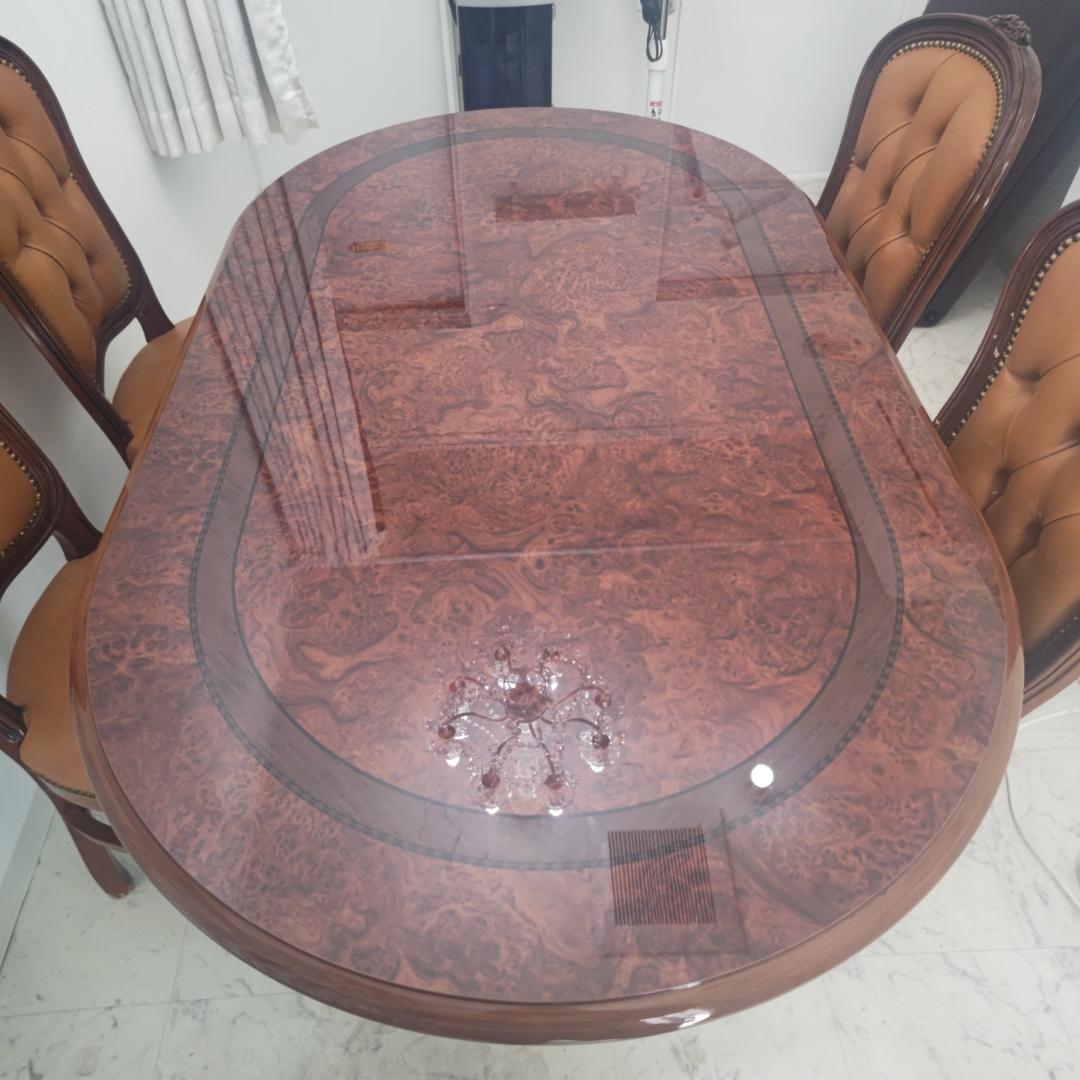 コンジュニム 高級アンティーク家具 欧風 4人掛け ダイニングテーブルのみ