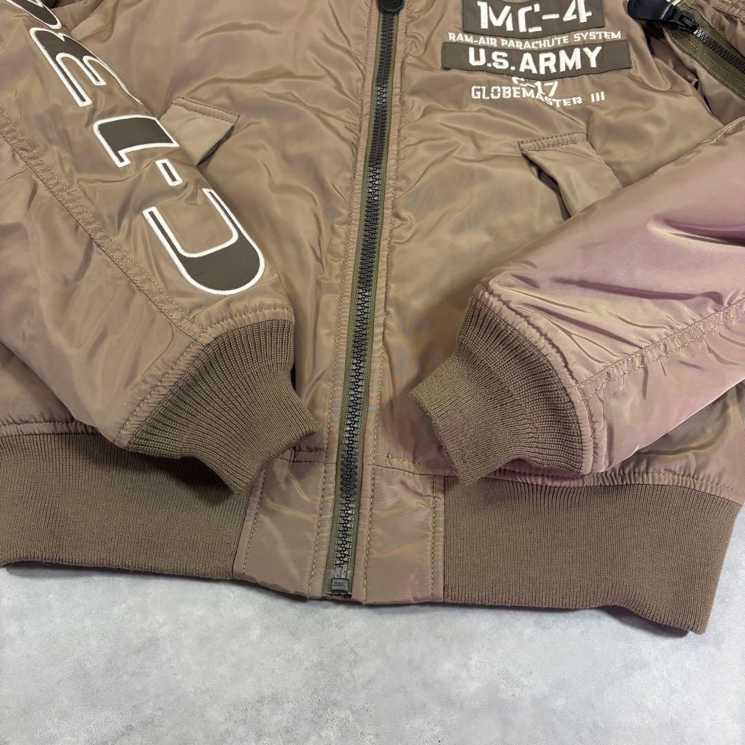 美品 AVIREX アヴィレックス MA-1 M.F.F. 希少カラー ベージュ