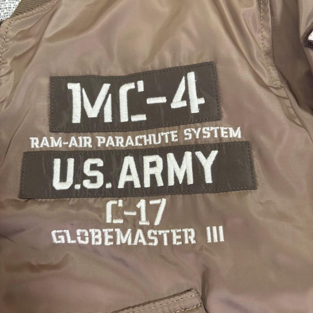 美品 AVIREX アヴィレックス MA-1 M.F.F. 希少カラー ベージュ