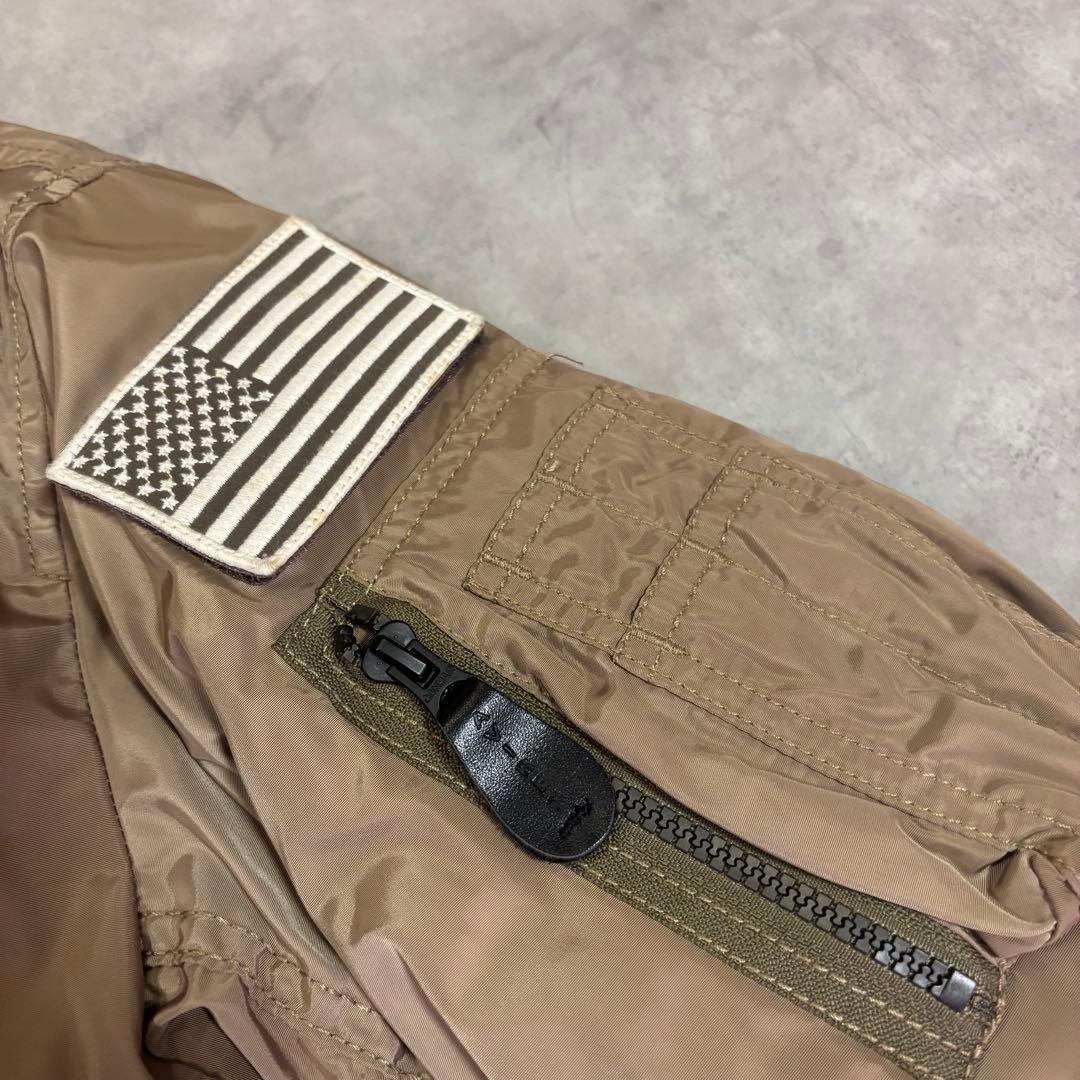 美品 AVIREX アヴィレックス MA-1 M.F.F. 希少カラー ベージュ