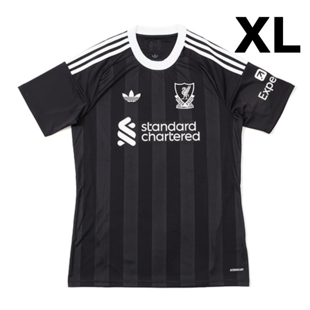 た*と様 リバプール XL 黒 ストライプ シャツ