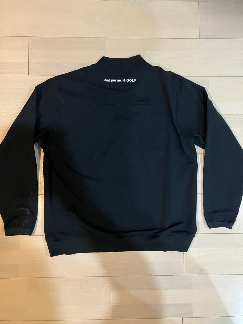 ☆美品☆and per se &GOLF リブネックプルオーバー XL