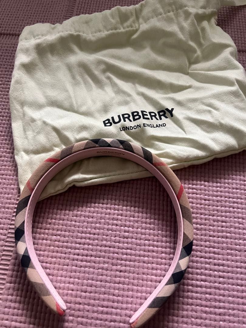 BURBERRY チェック柄 ヘアバンド