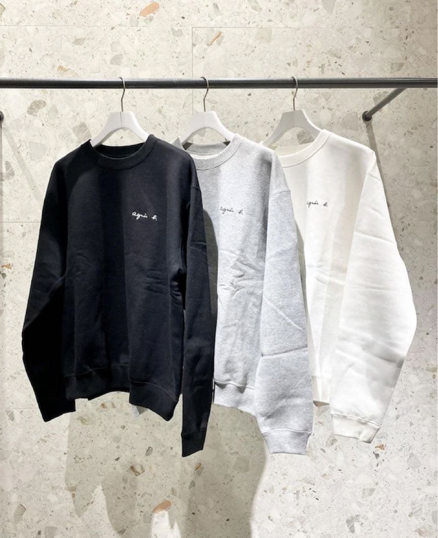 agnes b./ ADAM ET ROPE’ スウェット ブラック　グレー￼