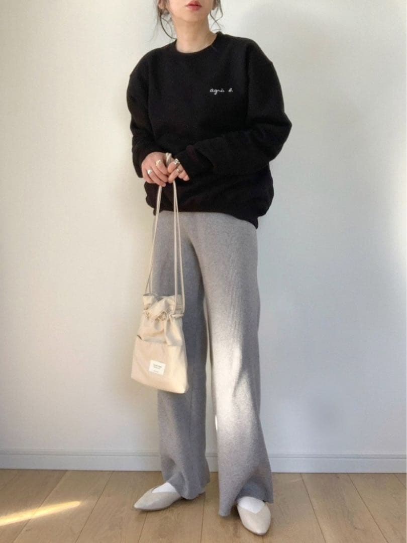 agnes b./ ADAM ET ROPE’ スウェット ブラック　グレー￼