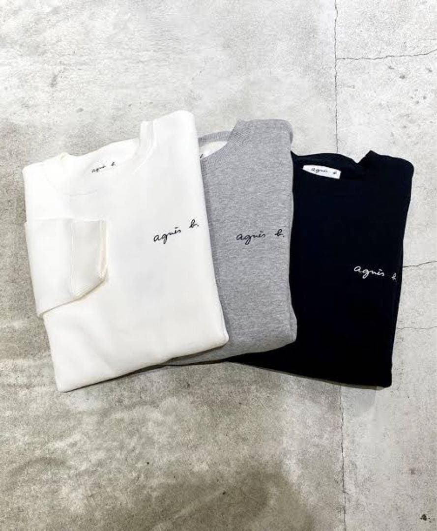 agnes b./ ADAM ET ROPE’ スウェット ブラック　グレー￼