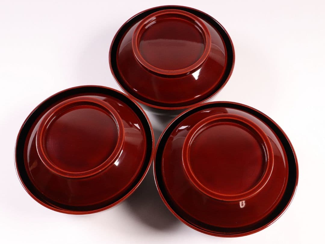 専用10客まとめ CM5 時代 加賀蒔絵 鳥図 溜塗内黒 椀 三客 木製 雉春草