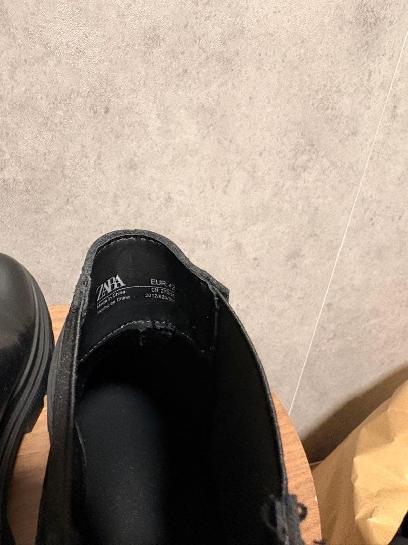 ZARA ザラ チャンキーチェルシーブーツ 42 27cm