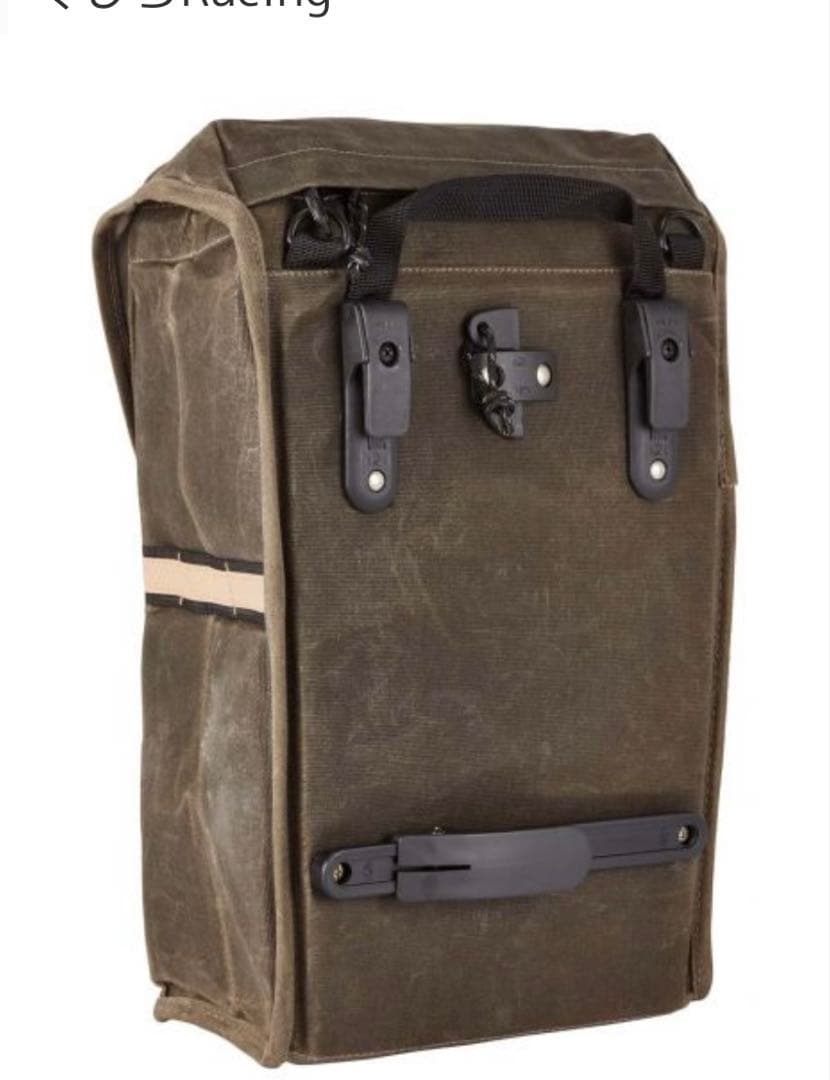 altura 帆布　パニアバッグ　ワックス　洗っています。