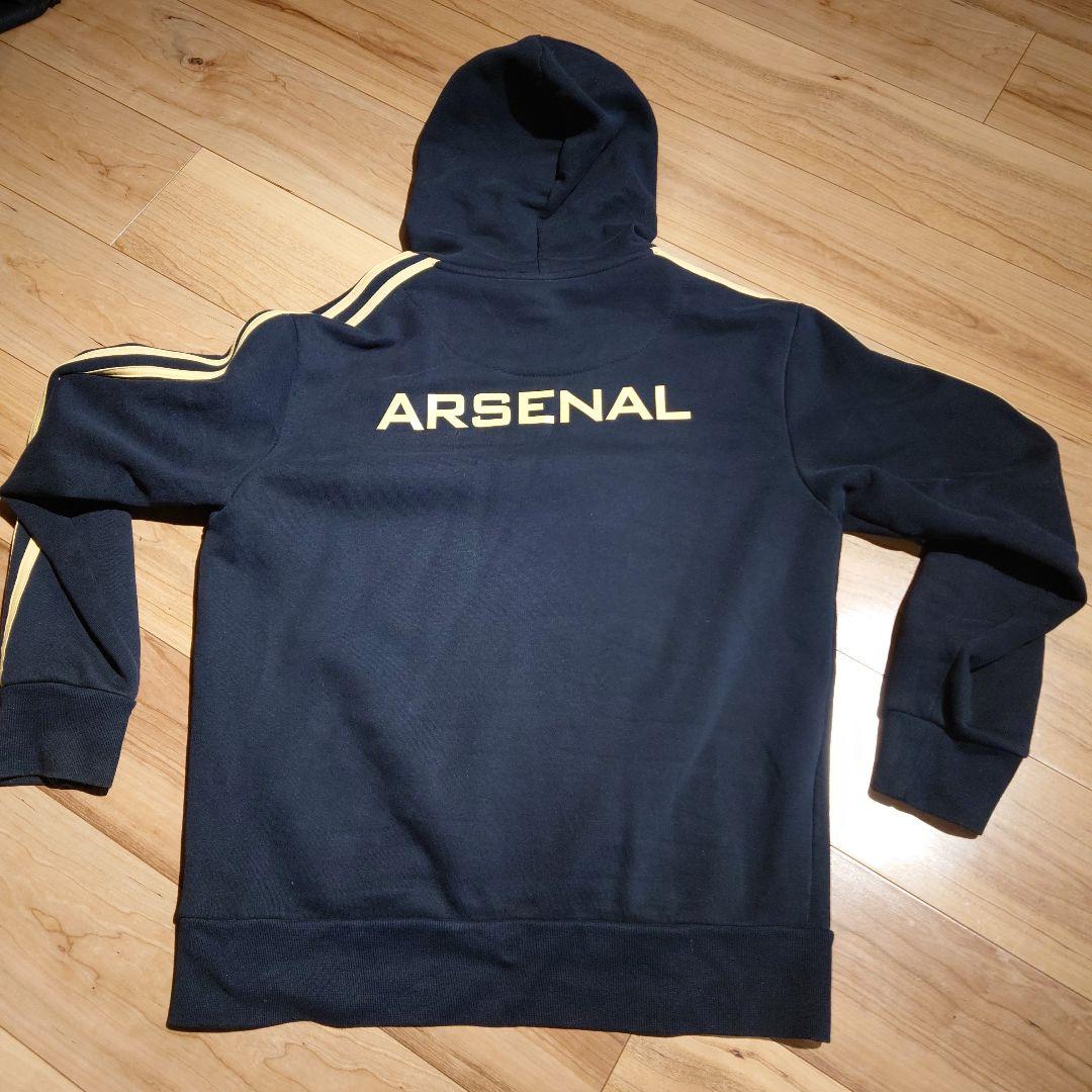 【エミレーツ購入】Arsenal フード付きトレーナー ブラック【日本Lサイズ】