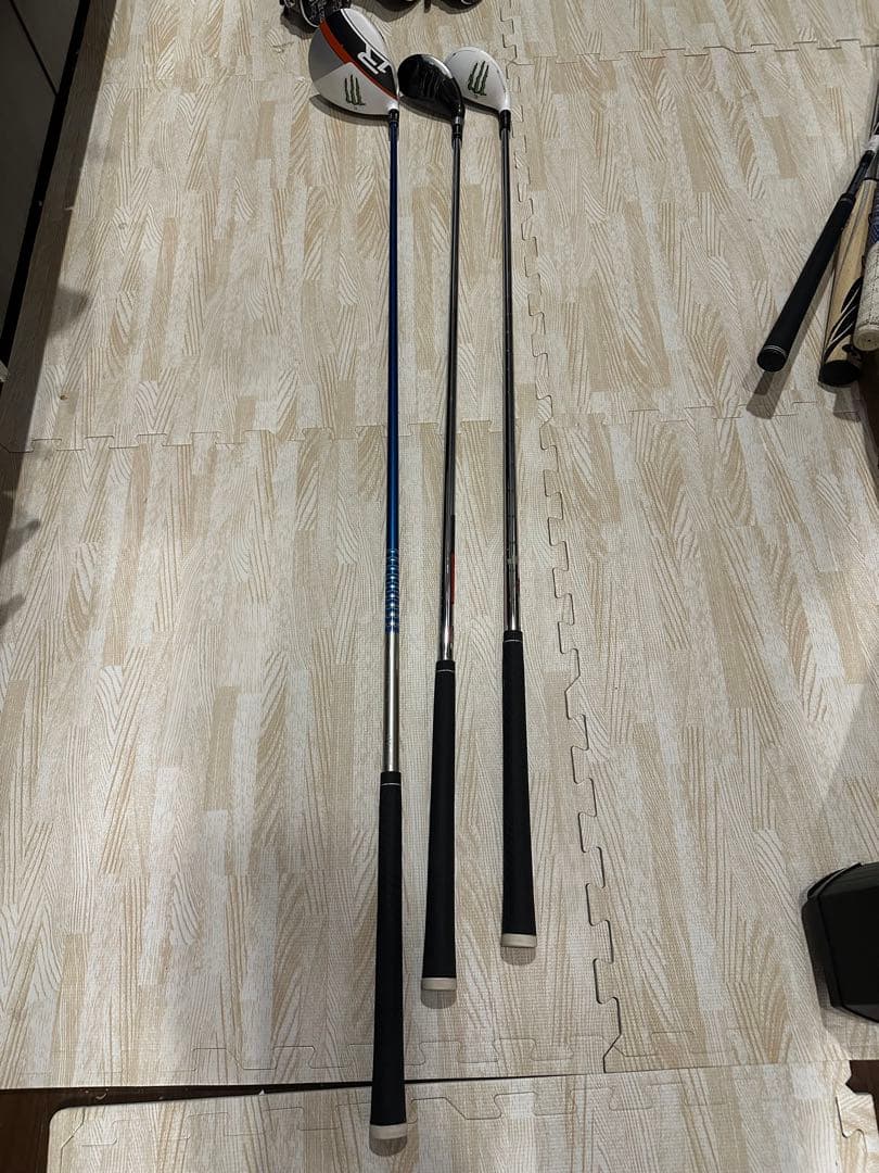 デニム風 ゴルフバッグ　キャリーバック　クラブフルセット付