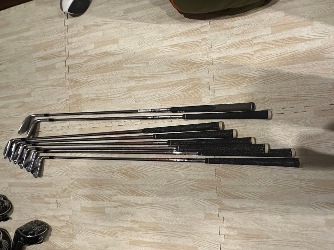 デニム風 ゴルフバッグ　キャリーバック　クラブフルセット付